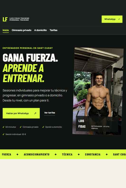 Luis Fisas Training